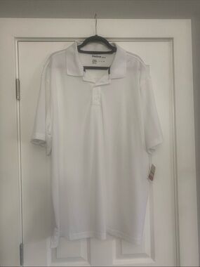 Reebok Men’s White Polo Shirt NWT 2X